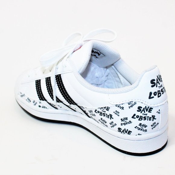 Adidas Superstar x PHILIP COLBERT "Save the Lobster" Art White / Red  Men's 5.5 - Picture 7 of 11